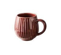 480ml/16oz ceramica smaltata cambiata forno creativo verticale-strisce tazza d'acqua capacità di tutti personalità retrò - cavallo rosso cambiato forno
