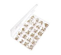 480pcs 24value 50V Monolithic Ceramic Capacitor kit 10pF47pF100pF220pF470pF1n2.2nF3.3nF10nF22nF47nF0.1uF0.22uF1uF2.2uF4.7uF10uF BIANMTSW