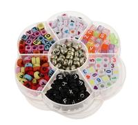 480pcs lettere acriliche colorate numeri perline per gioielli che fanno bambini