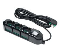 481233 B Multipresa elettrica 9 posti con 3 prese universali e 6 prese bivalenti