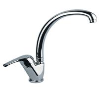 F.lli Fiore Rubinetto Cucina Miscelatore Lavabo Monocomando Canna Alta Misura 1 1/4 flex 35 cm finitura Cromo - 39CR4310 Serie King