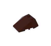 48933 Mattone Cuneo Pendio 4x4 Triplo, Senza Tacche per Bottoncini 10 Pezzi GDS-1584 compatibile con Lego Mattoncini da Costruzione Colore Marron foncé