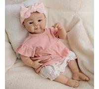 48cm Bambola Bebe Reborn Bambole Reborn Tutte in Silicone Femmine Occhi Aperti Realistica Neonate Bambolotto Sembra Vero Bambolotti Compleanno Natale Regalo