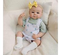 48cm Corpo Intero in Silicone Bambola Bébé Reborn Simile Alla Vita Bambola Neonata Realistico Bambolotto Neonata Occhi Aperti Regalo di Compleanno di Natale