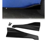 48cm Skirt Spoiler Rear Lip Extension Rocker Splitters Winglet Wings Black S1 T9