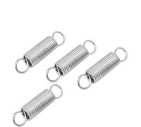 48mmx20mmx2.5mm in acciaio inox a doppio gancio molla tensione argentato 4 pz