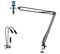 48MP 4K 1080P HDMI USB Video Microscopio Industriale Fotocamera 1X-130X Zoom C Mount Lens Telecomando For L'acquisizione Di Immagini Digitali Preciso Chiaro(51CM Gooseneck light)