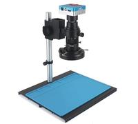 48MP 4K USB HDMI Digital Video Microscopio Monoculare Fotocamera Continus Zoom 130X 200X C-Mount lens for La Saldatura Strumenti di Riparazione Del Telefono (Color : D 200X set)