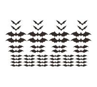 48pcs Bats Adesions Decals Wall Decals Decorazioni Halloween Finestra Aggancia Decorazione Per La Parete Della Porta Della Porta Finestra Halloween Assortita
