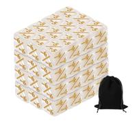 48Pcs Dadi Magici Contatori, Set Dadi D6 Acrilici per Token, Marmo Bianco