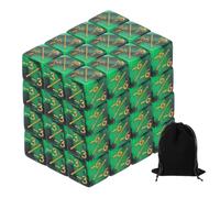 48Pcs Dadi Magici per Contatori, Set Dadi Acrilici D6 per Vita, Verde e Nero