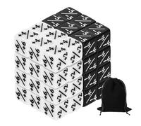 48Pcs Dadi Magici, Set D6 Contatore Vita in Acrilico per Magic, 2 Stili