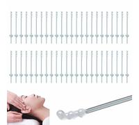 48pcs Earwax Removal Adhesive Swabs,Sticky Ear Swabs,Sticky Soft Head Ear Pick,Ears Curette,Reusable Ears Wax Removal Tools,Adhesive Cleaning Sticks for All Ages