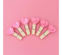 48pcs lettera d'amore clip a forma di cuore mestiere accessorio fai da te