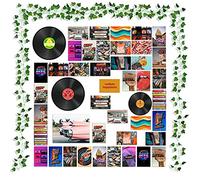 48Pcs Quadro Estetico per Collage a Parete, Arredamento Della Camera, Poster d'arte per Dormitori, Stampe d'arte da Parete per VSCO, Arredamento per Camera da Letto per Gli Amanti Della Musica