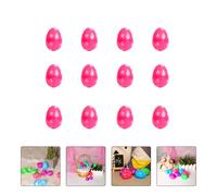 48pcs uova di Pasqua di plastica gusci d'uovo vuoti bambini uova giocattolo