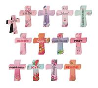 48pz Segnalibri Magnetici Cristiani, Segnalibri Croce Bibbia Magnetici Religiose Segnalibro per Donne Scuola Chiesa Gruppo di Studio dei Versetti della Bibbia (12 Stili)