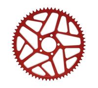 48T 54T 60T 7075 GIRCHEGGIO DELLA CATERA PER LEVOLA ALL'ALUMINUM Compatibile con motocicletta elettrica sur ron lightbee x s x160 x260(54T Red)
