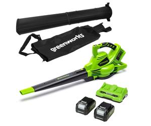 48V(2x24V) Aspirafoglie Soffiatore a Batteria con Tracolla Motore Brushless