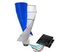 48V,5000W 2 Pale a Basso Rumore 12V/24V 48V 220V generatore Mulino a Vento Genera Turbin, turbina eolica ad ASSE Verticale, Set Completo per Famiglia con Controller