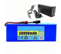 48V 58Ah 13S3P Batteria Agli Ioni Di Litio Per Bici Elettrica Batteria Di Ricambio Ricaricabile,BMS Integrato,Per Biciclette Elettriche Pieghevoli A Pianale Da 200W A 1500W(XT90+DC)