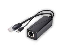 48v to 5v Power Over Ethernet Splitter for Camera Usb Type C 5.5x2.1 3.5x1.35 Adapter