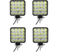 48W 16 LED 12V 24V Lavoro Luce Quadrato Fuoristrada Pois Faro Nebbia Lampada per