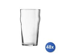 48x Bicchieri In Vetro Temperato Trasparente Nonic Per Birra Cl57