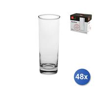 48x Bicchieri In Vetro Trasparente Cortina Long Drink Cl32