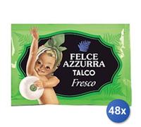 48x Bundle Talco Busta 100 Gr. Felce Azzurra Fresco