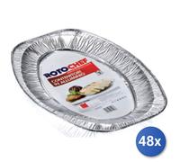 48x Bundle Vassoio Alluminio Portata Media X1 Rotofres