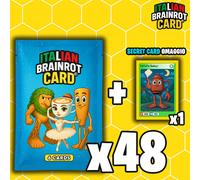 48x Bustine di 6 Cards di Italian Brainrot Card ® + Carta di Ta Ta Ta Sahur