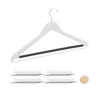48x grucce appendiabiti bianche appendini vestiti magliette pantaloni stampelle