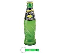 48x Lemonsoda L'Originale Limonata Italiana - Bevanda Analcolica Gassata con Limoni Siciliani - Bottiglia Vetro 20cl + Portachiavi Beni Culinari in Omaggio