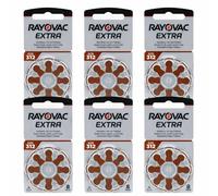 80 batterie pile 312 RAYOVAC EXTRA per apparecchi acustici protesi acustiche