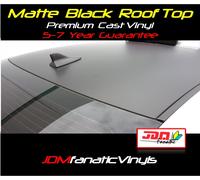 48x60 Opaco Nero Tetto Top Overlay Piatto Tonalità Vinile Film Wrap Rollio Jdm