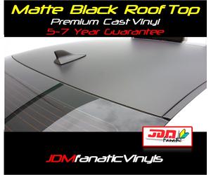 48x60 Opaco Nero Tetto Top Overlay Piatto Tonalità Vinile Film Wrap Rollio Jdm