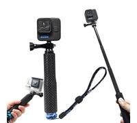 49 cm Bastone Selfie Camera, Bastone Selfie per GoPro, Selfie Stick Impermeabile, Selfie stick Retrattile, per GoPro3 + / 4/3/2/5 sj4000, Manico in Gomma, per Immersioni, Arrampicata, Outdoor, Surf