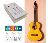 49 pezzi Guitar Card Impermeabile A-G per principianti Impara la
