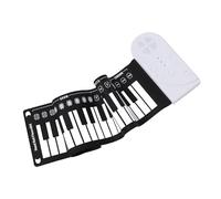 49 Tasti Rotolanti per Tastiera, Multifunzionale 49 Tastiera per Portatile Trasparente Audio Audio Fai -da -te l'addestramento (WHITE)