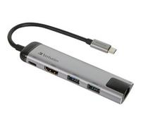Verbatim Hub multiporta USB-C 49141 – 3x USB 3.0, HDMI, Ethernet Gigabit