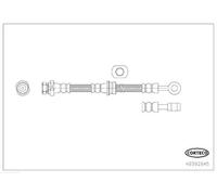 49392945 Flessibile del freno Corteco