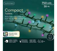 495471 Catena luminosa 750 LED Multicolor cavo nero 8 giochi memory control