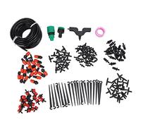 49ft Drip Irrigation System Kit, Garden Watering System, Adjustable DIY Automatic Irrigation Equipment Set, Distribution Tubing and Accessories, for Garden, Yard, Lawn, Plants
