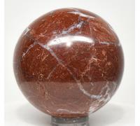 49mm Profondo Rosso Brecciati Diaspro Sfera Lucidato Pietra Cristallo Perù (1PC)