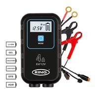 4A Smart Caricabatterie Per Hummer Ioni di Litio AGM 6-12V Collegamento Rapido