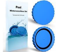4BAOHUI Set di tappi invernali per piscine Intex e Bestway, 2 tappi invernali per piscina con guarnizioni abbinate, tappi invernali per piscina Bestway, 100% antigelo e impermeabile