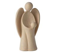 4betterdays.com NATURlich leben! Moderno angelo custode in legno di pino cembro, altezza 9 cm, regalo per battesimo o Natale, regalo per nascita/pensierino, artigianato dell'Alto Adige