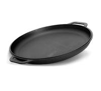 4BIG.fun Padella-coperchio in ghisa, diametro 40 cm, coperchio universale, padella in ghisa, per barbecue a gas, forno, braciere e tutti i piani cottura