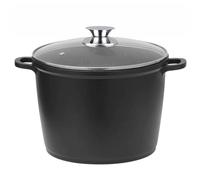 4BIG.fun Pentola da 6 l, 24 cm, in alluminio pressofuso, antiaderente, per tutti i piani cottura, anche a induzione, CF-DP28
